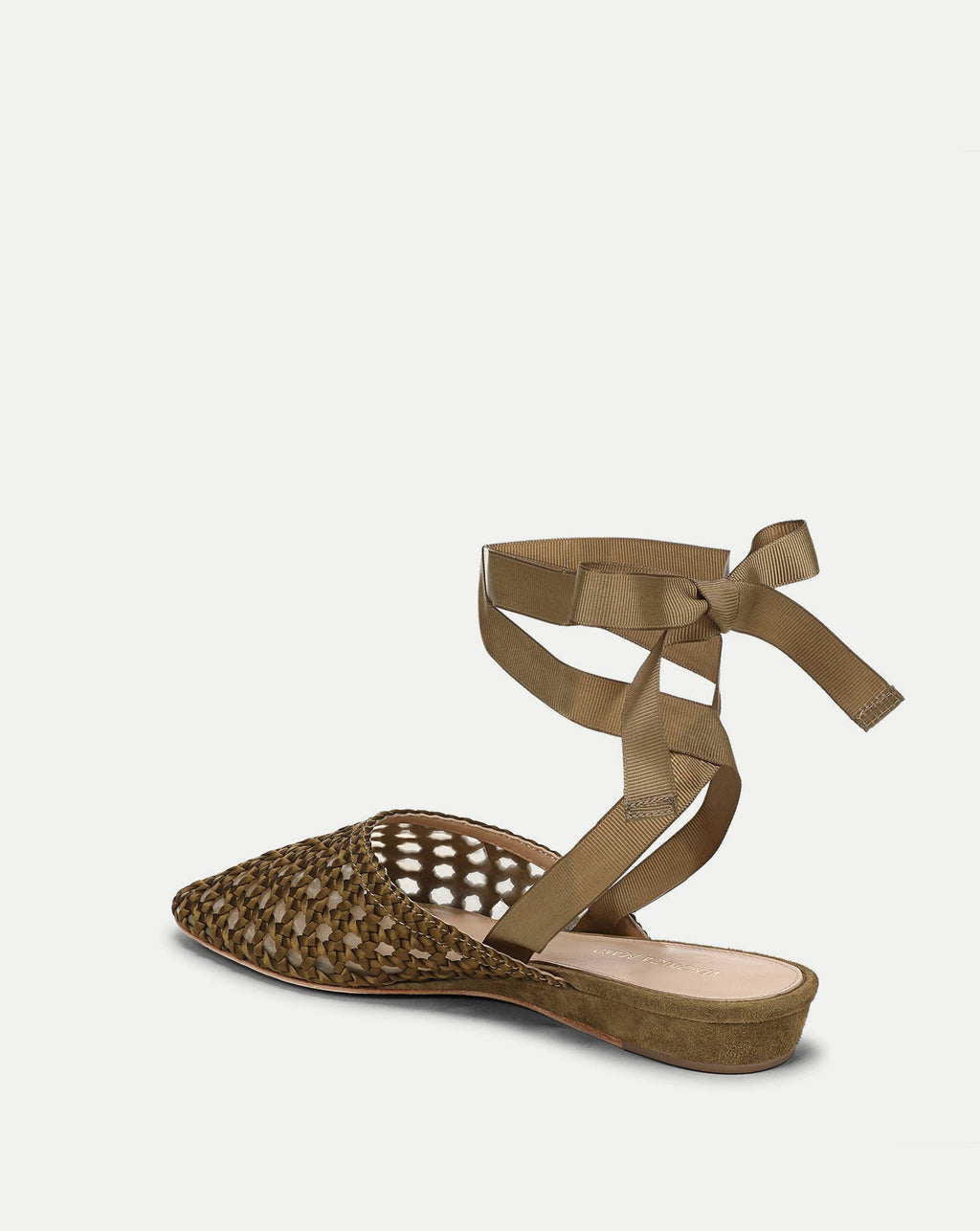 Mules en satin tissé Malia