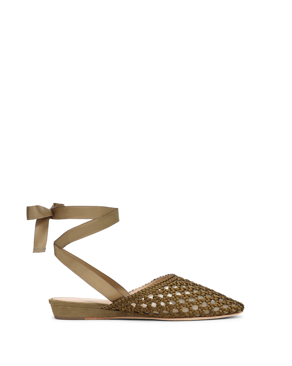 Mules en satin tissé Malia