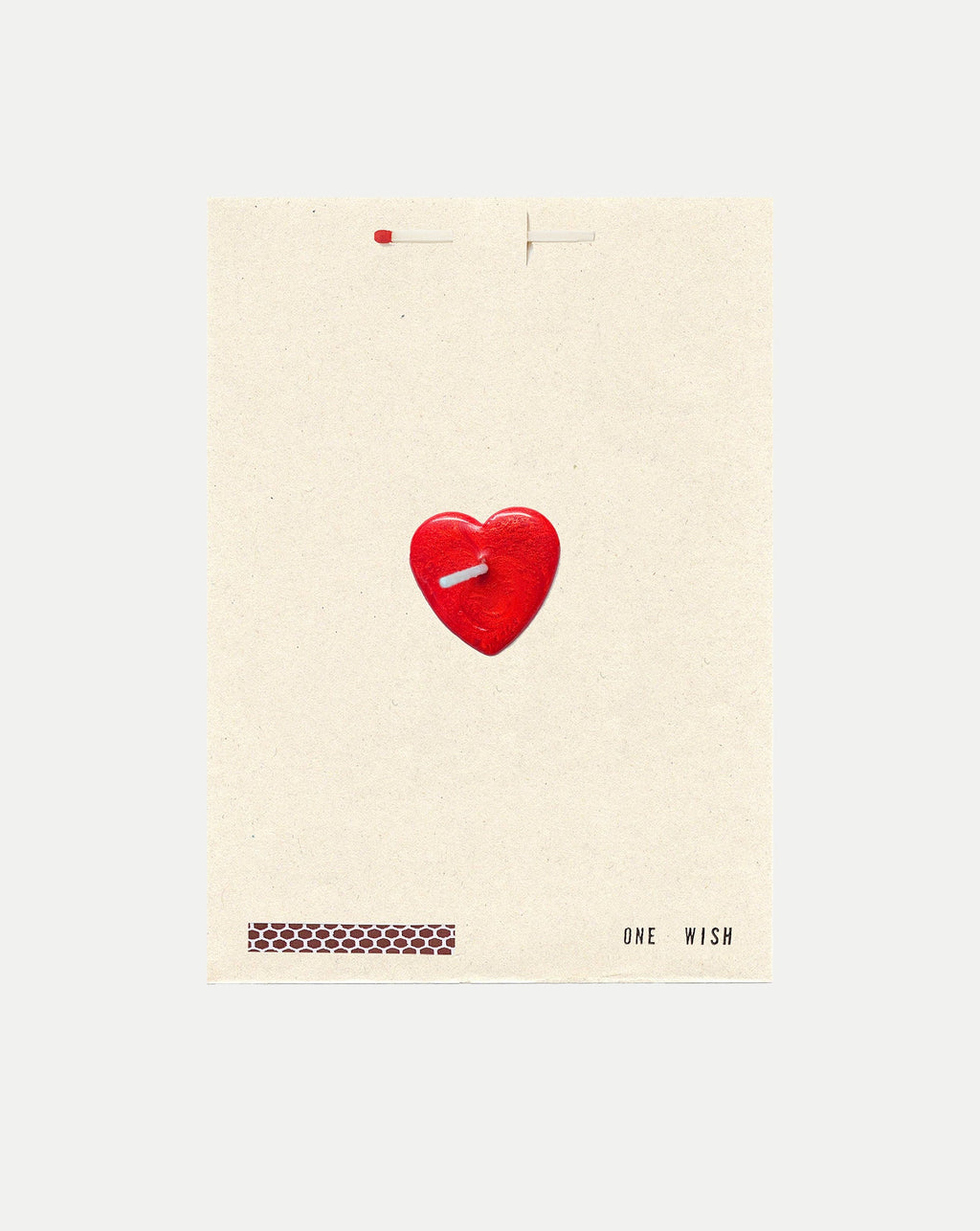 Carte de vœux Cœur Rouge
