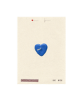 Blue Heart Wish Card