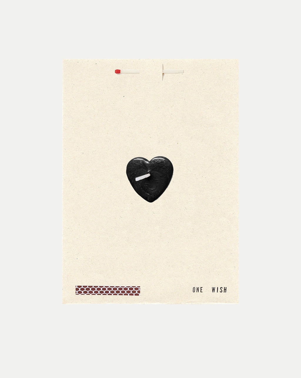 Black Heart Wish Card