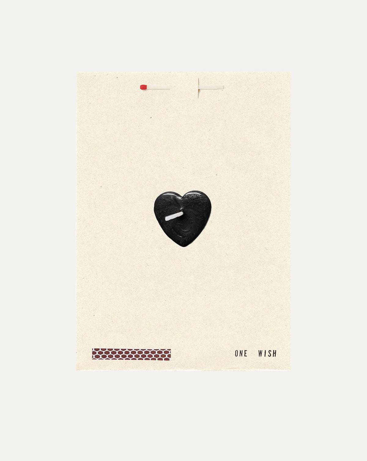 Black Heart Wish Card
