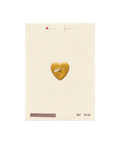 Gold Heart Wish Card