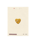 Gold Heart Wish Card
