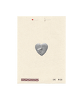 Silver Heart Wish Card