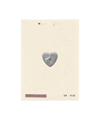 Silver Heart Wish Card
