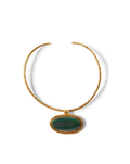 Collier Dakota en agate verte