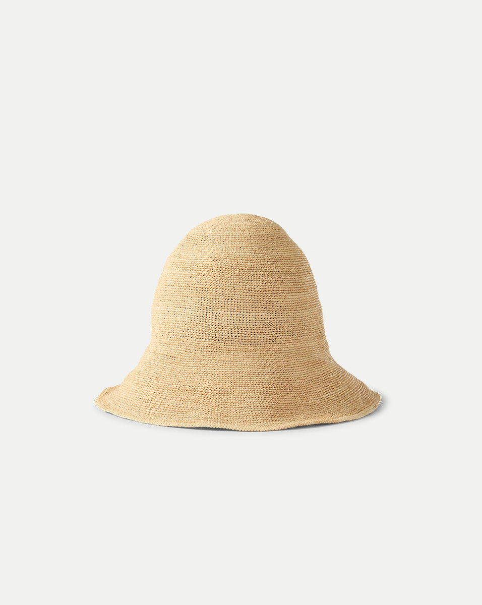 Chapeau cloche en paille Teagan Raffia
