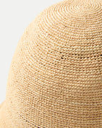 Chapeau cloche en paille Teagan Raffia