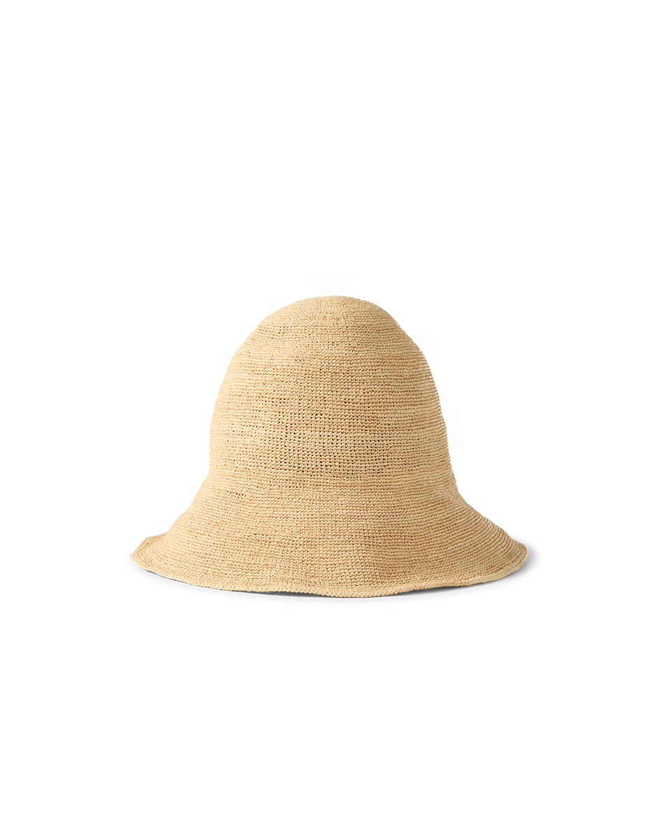 Chapeau cloche en paille Teagan Raffia
