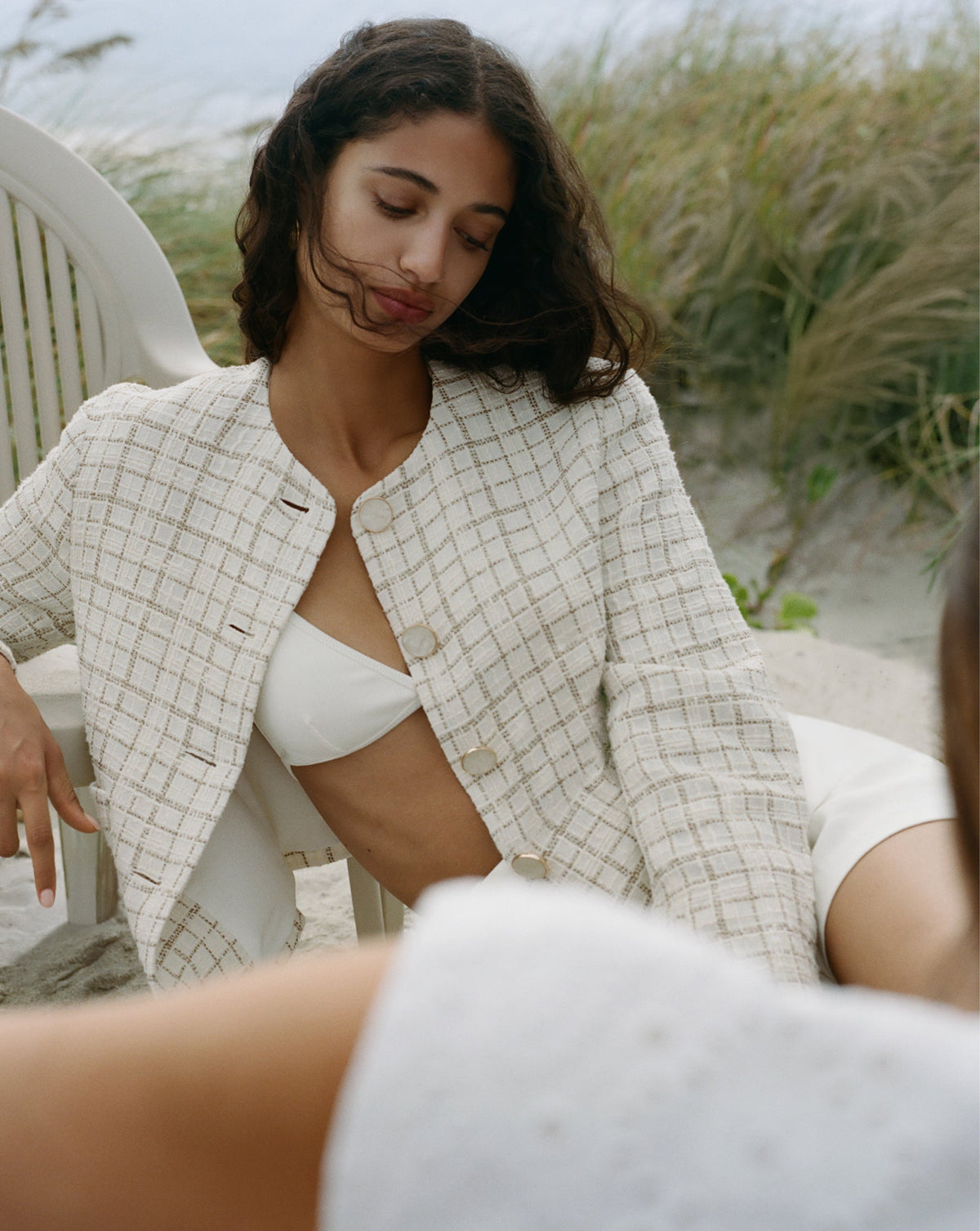 Andrea Metallic Tweed Jacket - Famous | Online Store