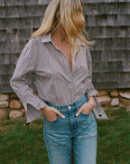 Draymond Striped Cuff-Sleeve Shirt
