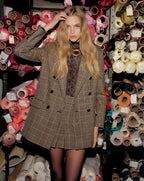 Rhys Houndstooth Dickey Jacket