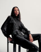 Alyssa Silk Turtleneck Blouse