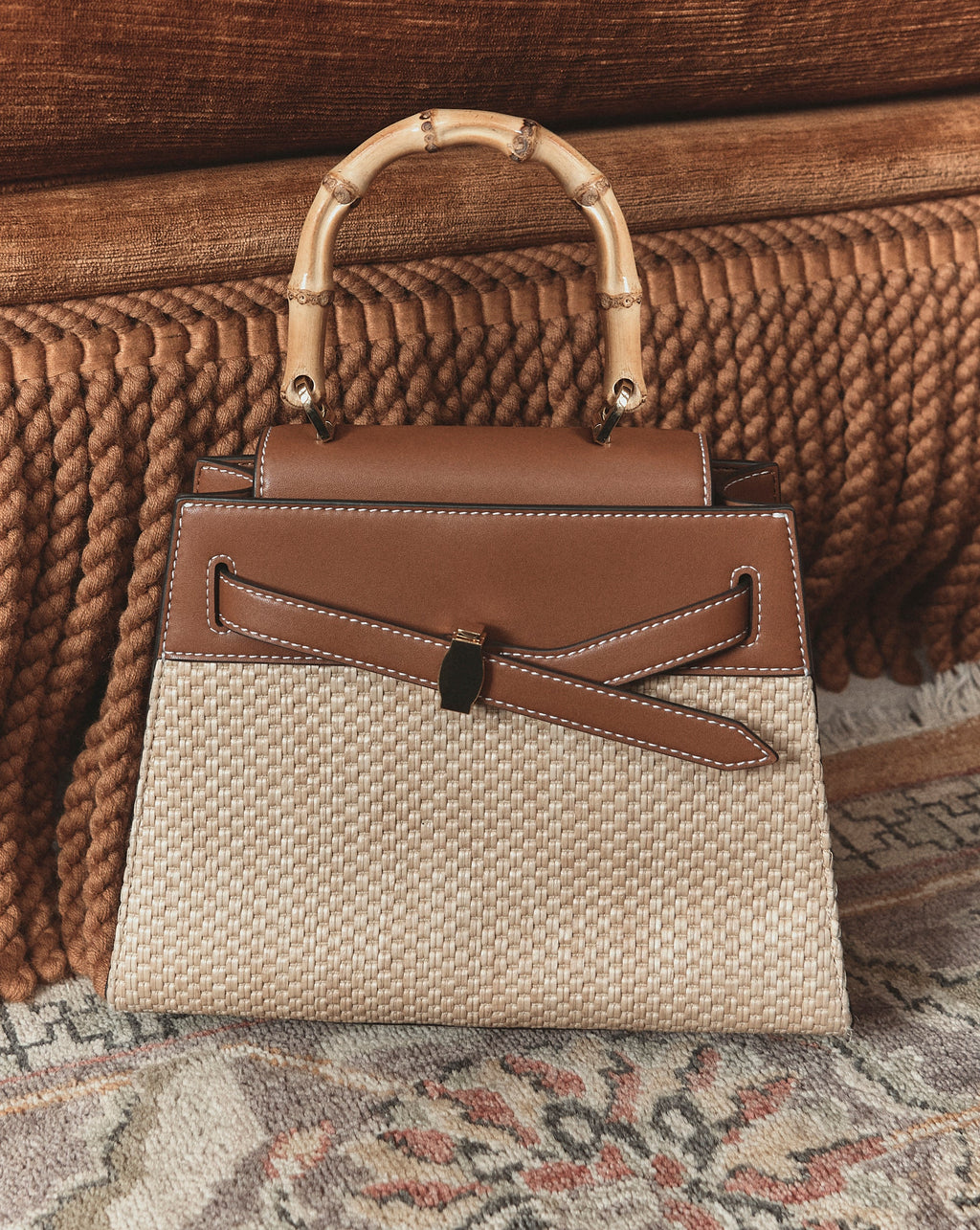 Sac à main Veronica Beard Raffia Dash