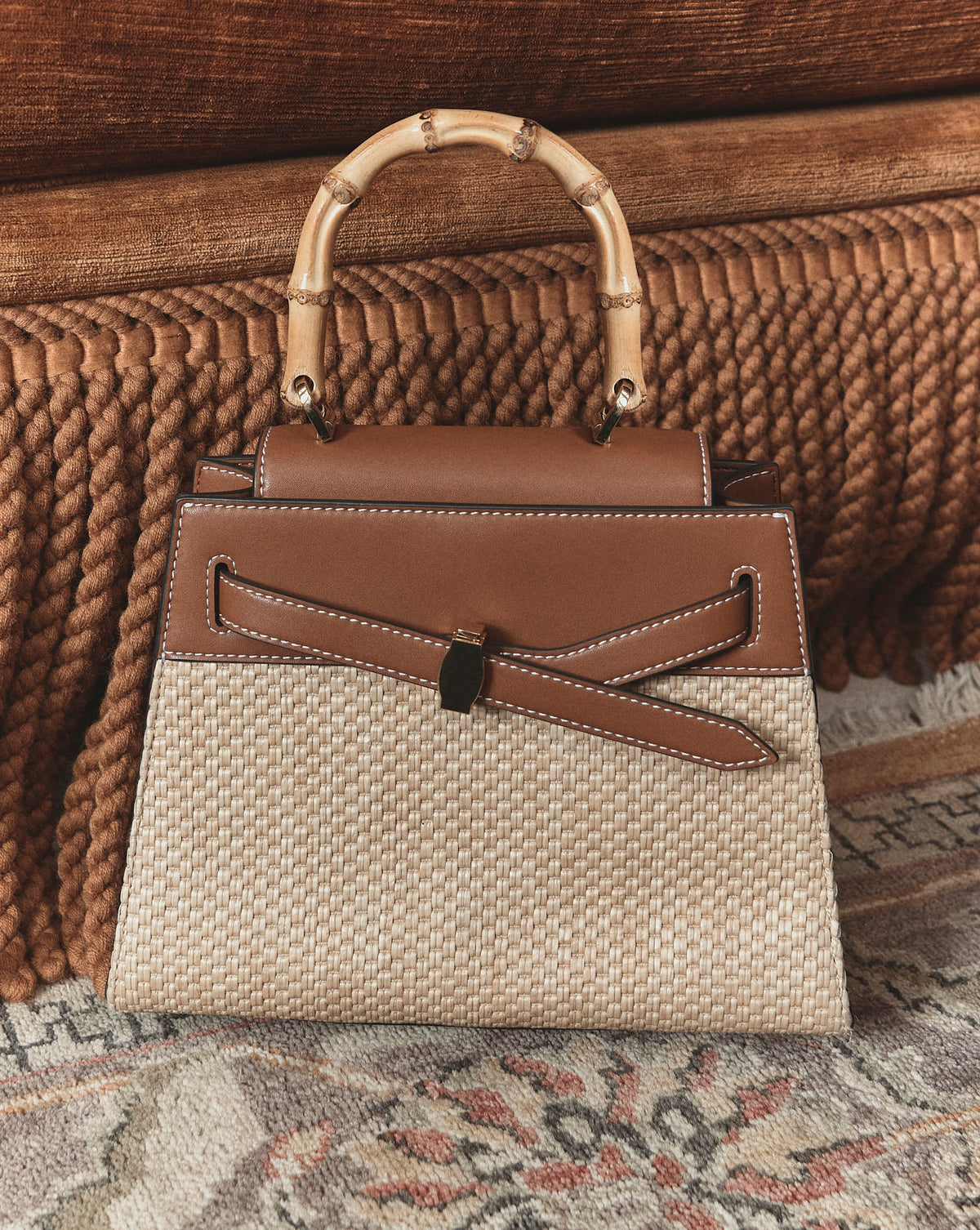 Sac à main Veronica Beard Raffia Dash