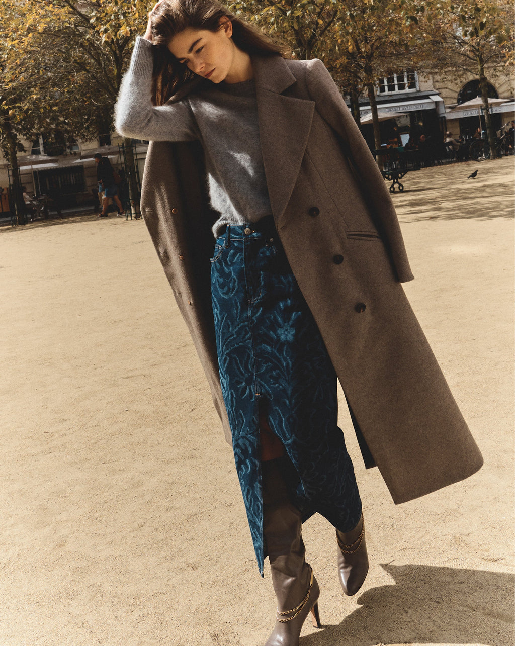 Devorah Denim Maxi Skirt