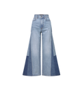 Vicki Patchwork Wide-Leg Jean