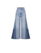 Vicki Patchwork Wide-Leg Jean