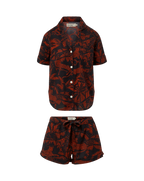 Ensemble de pyjama en coton à manches courtes