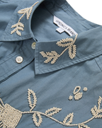 Aderes Beaded Button-Down Shirt - Famous | Online Store