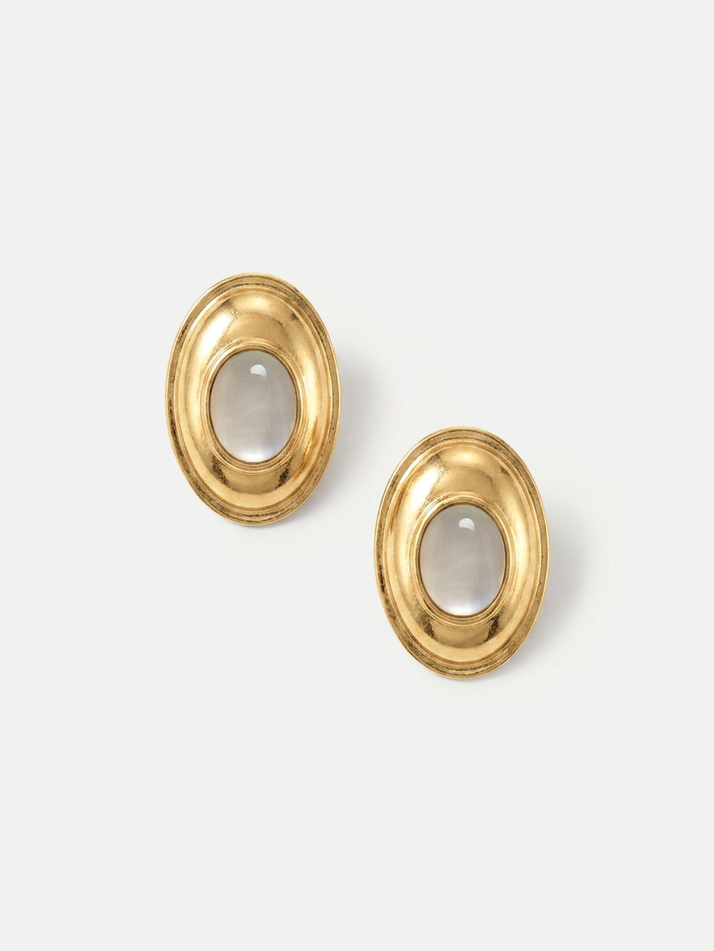 Boucle d'oreille cabochon œil-de-chat