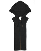 Cashmere Hoodie Dickey With Cuffs