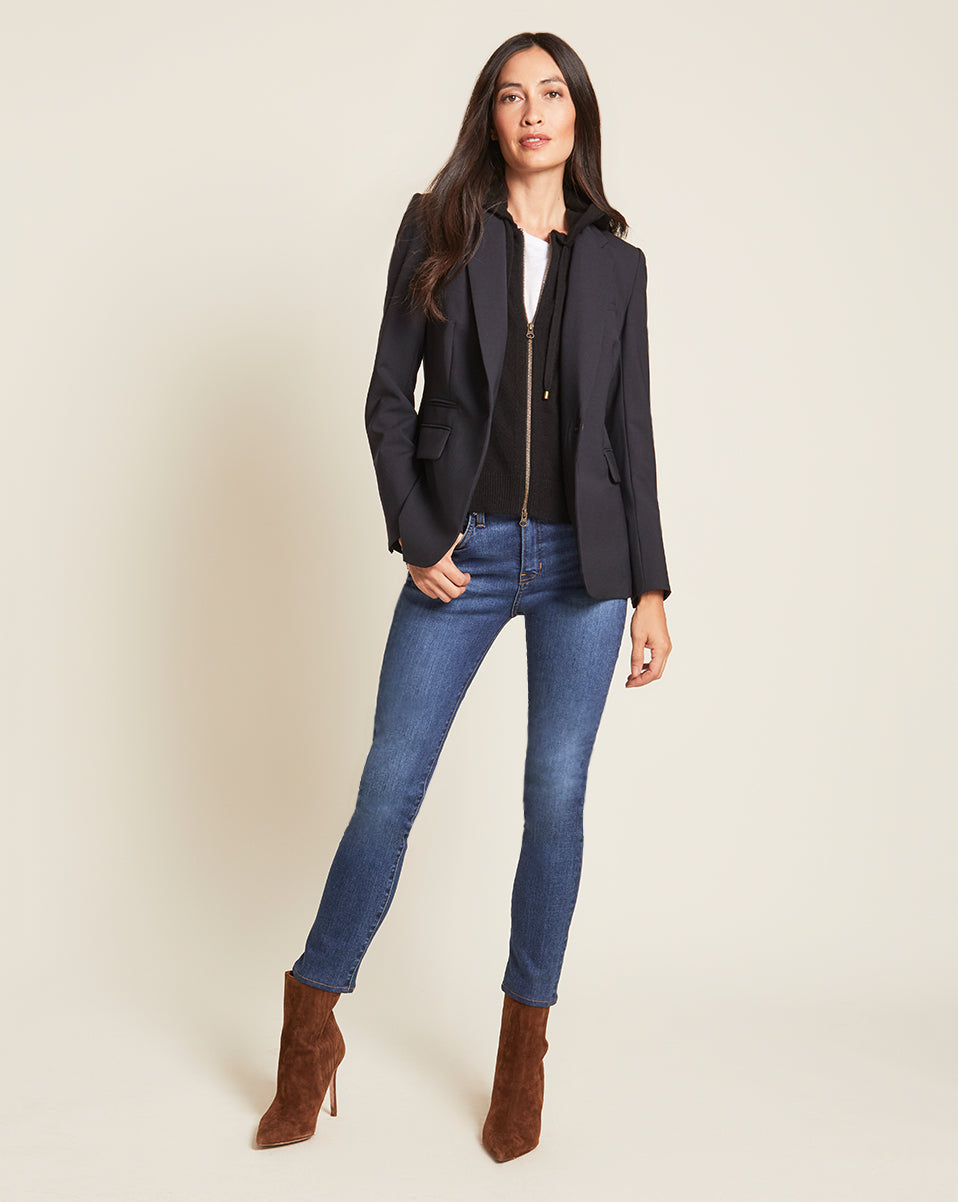 Cashmere Hoodie Dickey With Cuffs