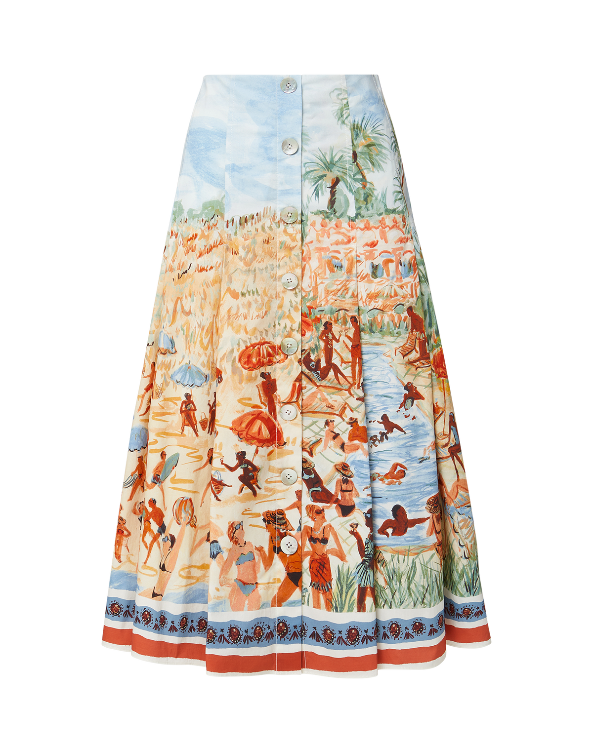 Fynnley Printed Midi Skirt
