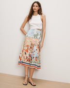 Fynnley Printed Midi Skirt