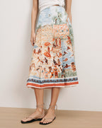 Fynnley Printed Midi Skirt