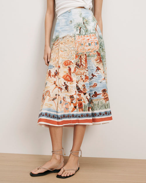 Fynnley Printed Midi Skirt