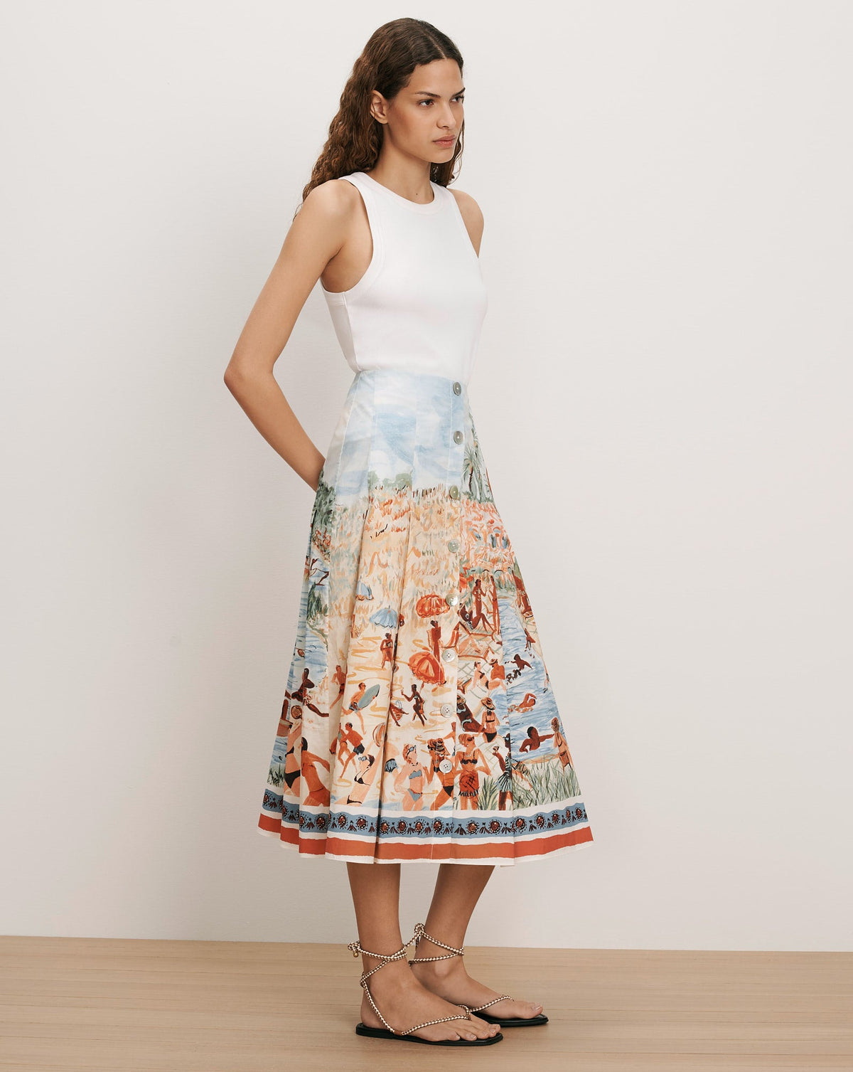 Fynnley Printed Midi Skirt