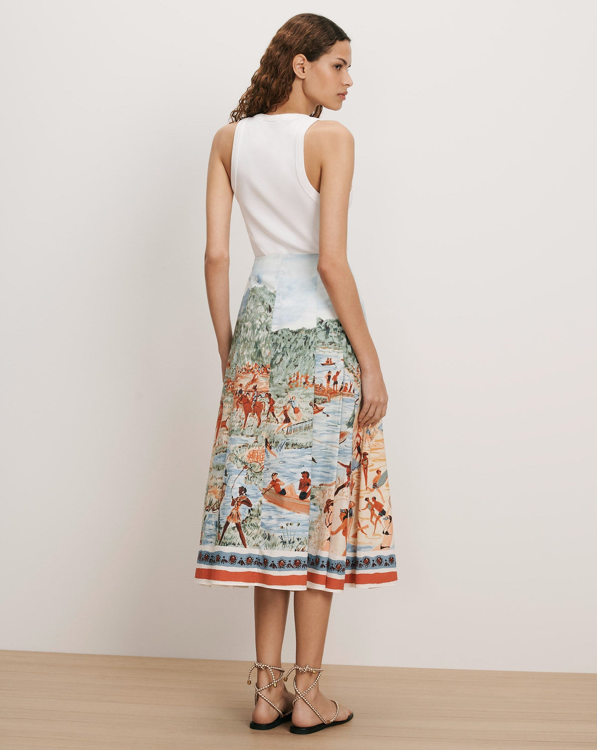 Fynnley Printed Midi Skirt