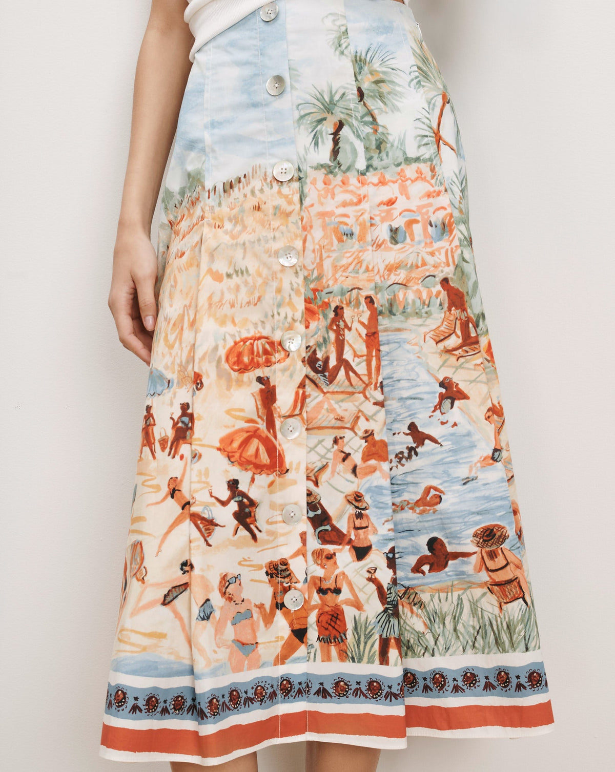 Fynnley Printed Midi Skirt