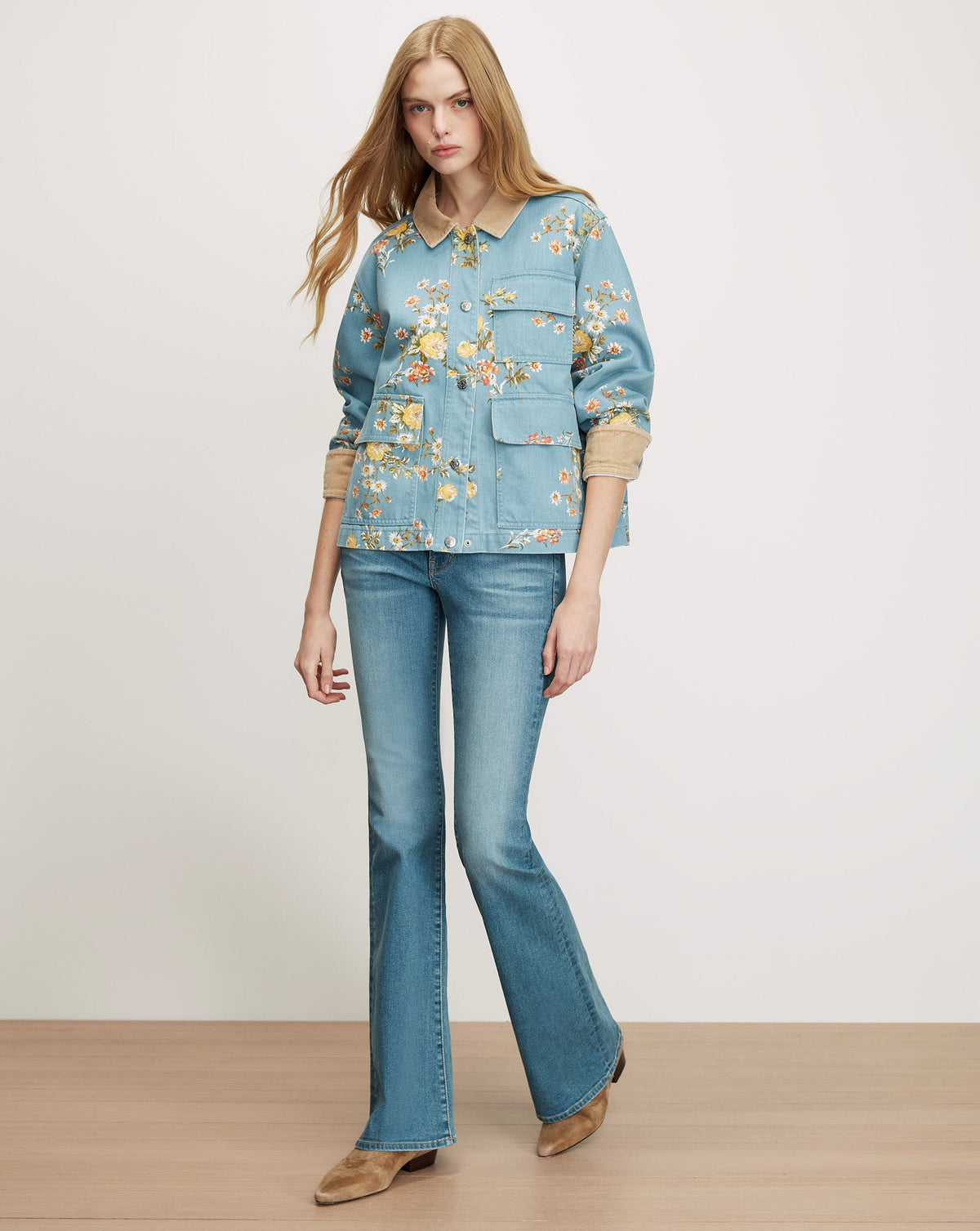 Leighton Floral Denim Jacket