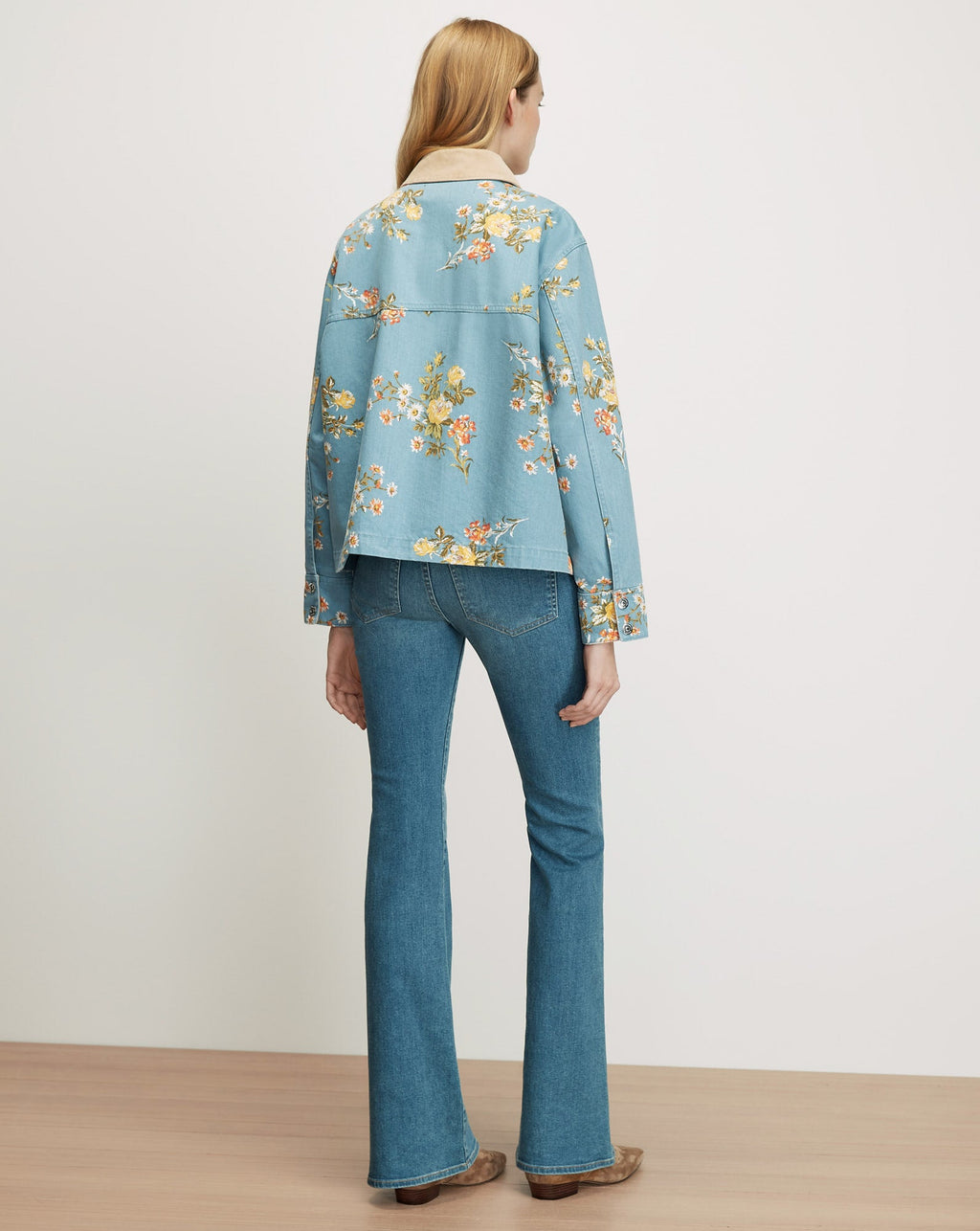 Veste en jean à motif floral Leighton