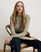 Nuvina Plaid Top