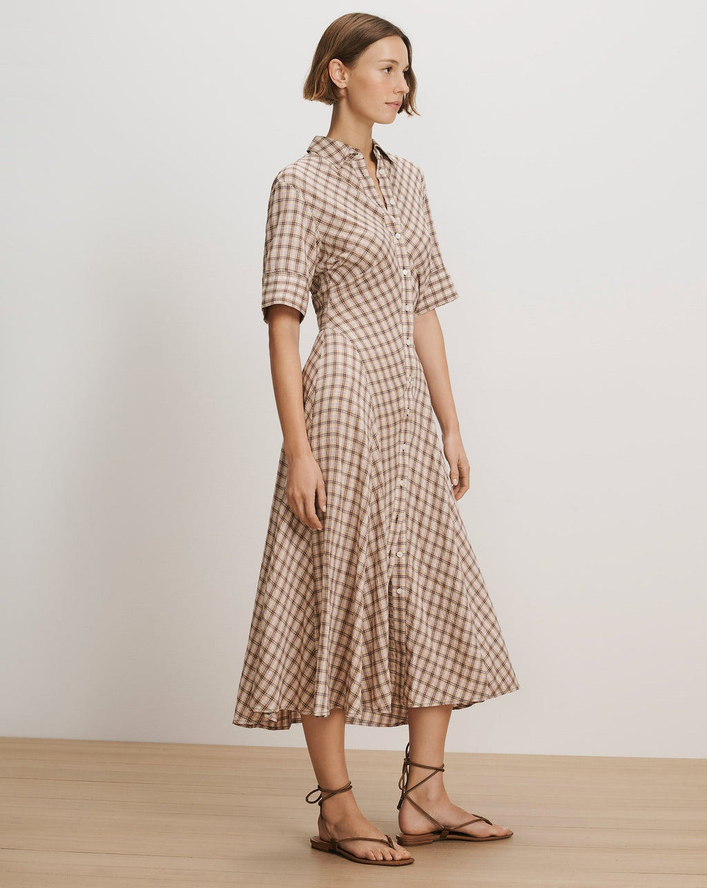 Perenna Plaid Shirtdress