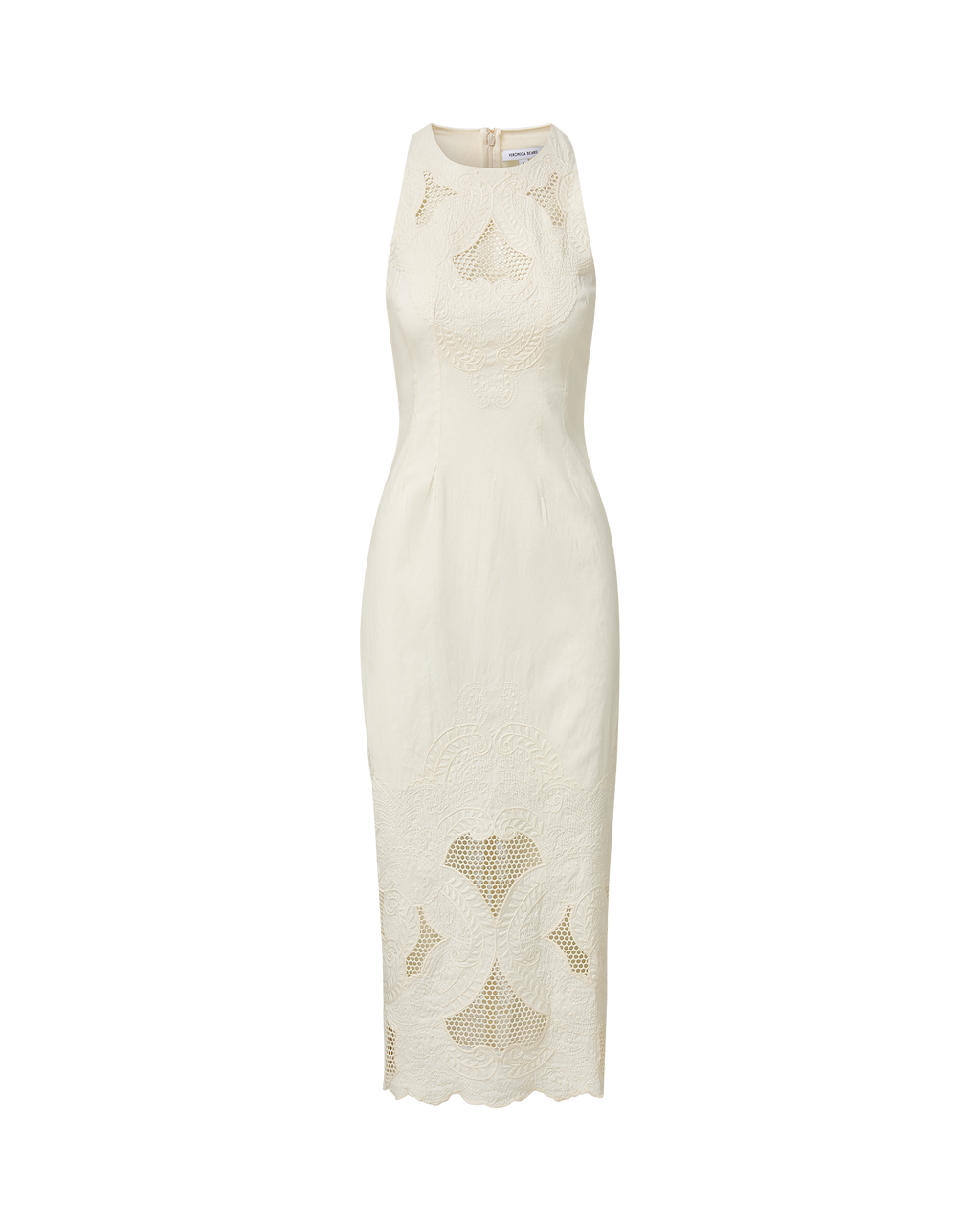 Robe midi à œillets Upten