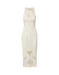 Robe midi à œillets Upten